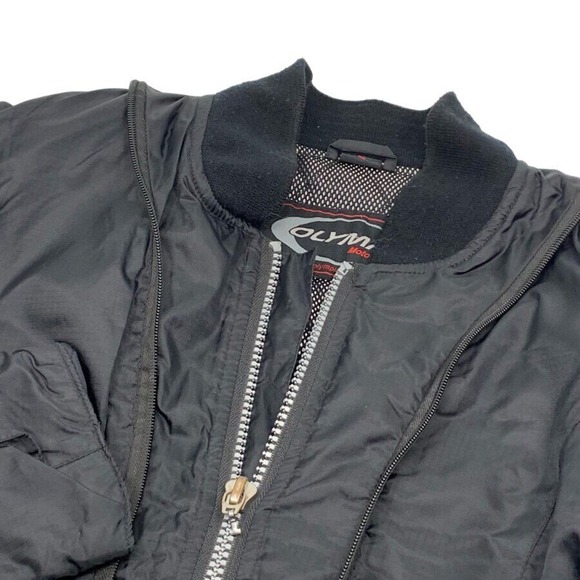 Olympia‎ Moto Sports Womens LS Full Zip Motorcycle Windbreaker/Jacket Black S - Picture 1 of 9